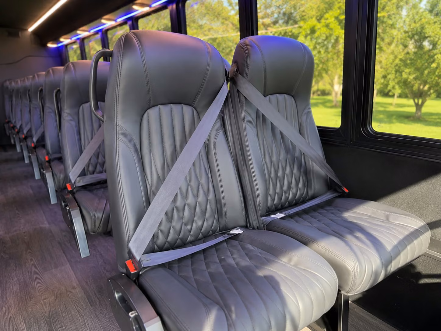15 passenger minibus interior