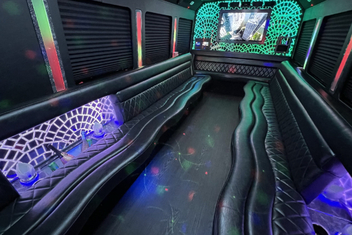 Waterbury Limo Bus Interior